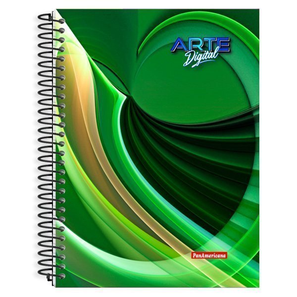 CADERNO UNIVERSITÁRIO ARTE DIGITAL 20 MATÉRIAS 280 FOLHAS - PANAMERICANA  Lojas Encopel