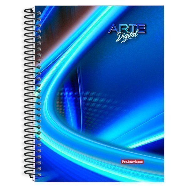 CADERNO UNIVERSITÁRIO ARTE DIGITAL 20 MATÉRIAS 280 FOLHAS - PANAMERICANA  Lojas Encopel