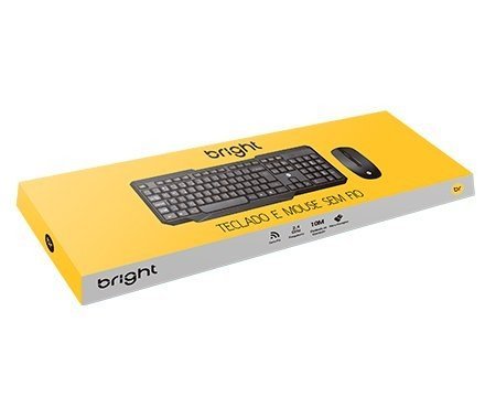 COMBO MOUSE E TECLADO WIRELESS SLIM2 - BRIGHT Lojas Encopel