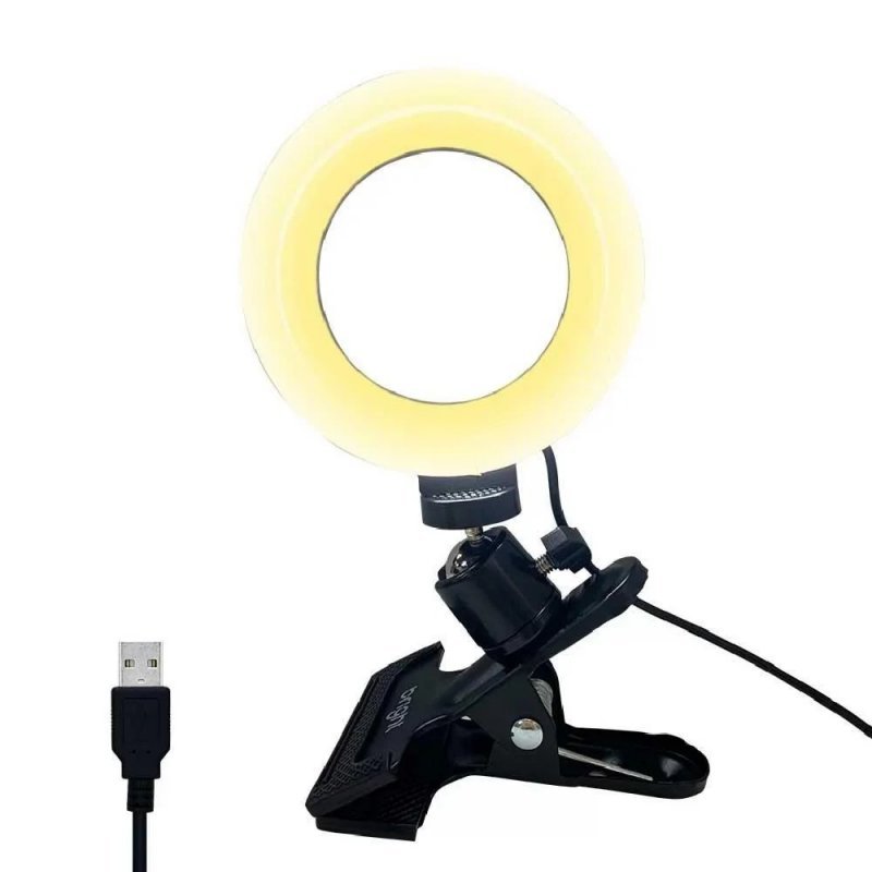 LUMINARIA RING LIGHT OFFICER 3 TONALIDADES DE COR - BRIGHT Lojas Encopel