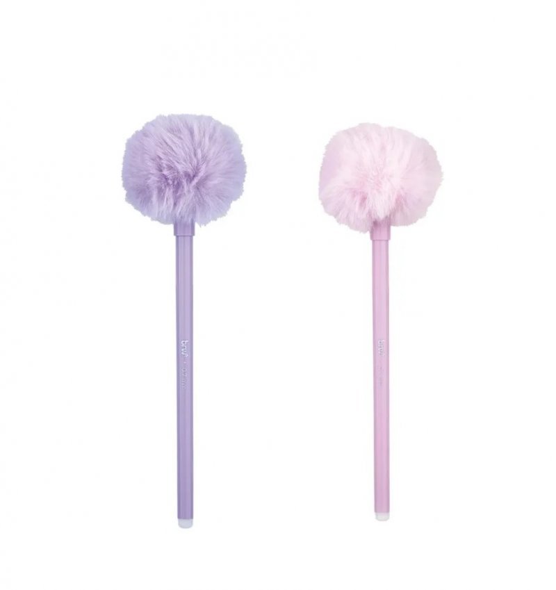 CANETA ESFEROGRÁFICA APAGÁVEL 0.7MM POMPOM - BRW Lojas Encopel