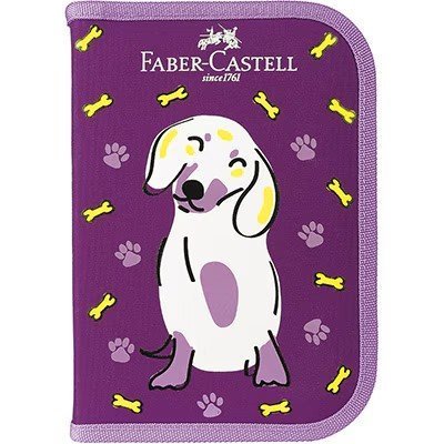 ESTOJO ESCOLAR COMPLETO PETS CACHORRO - FABER-CASTELL Lojas Encopel