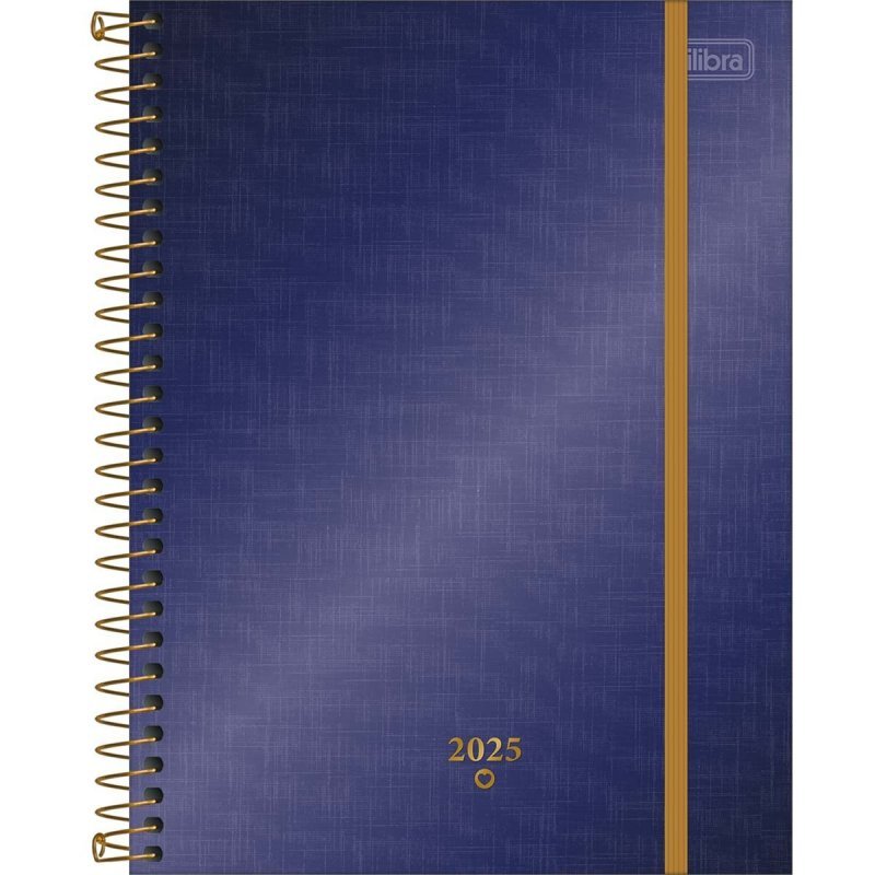 PLANNER ESPIRAL WEST VILLAGE METALIZADO G 2025 - TILIBRA Lojas Encopel