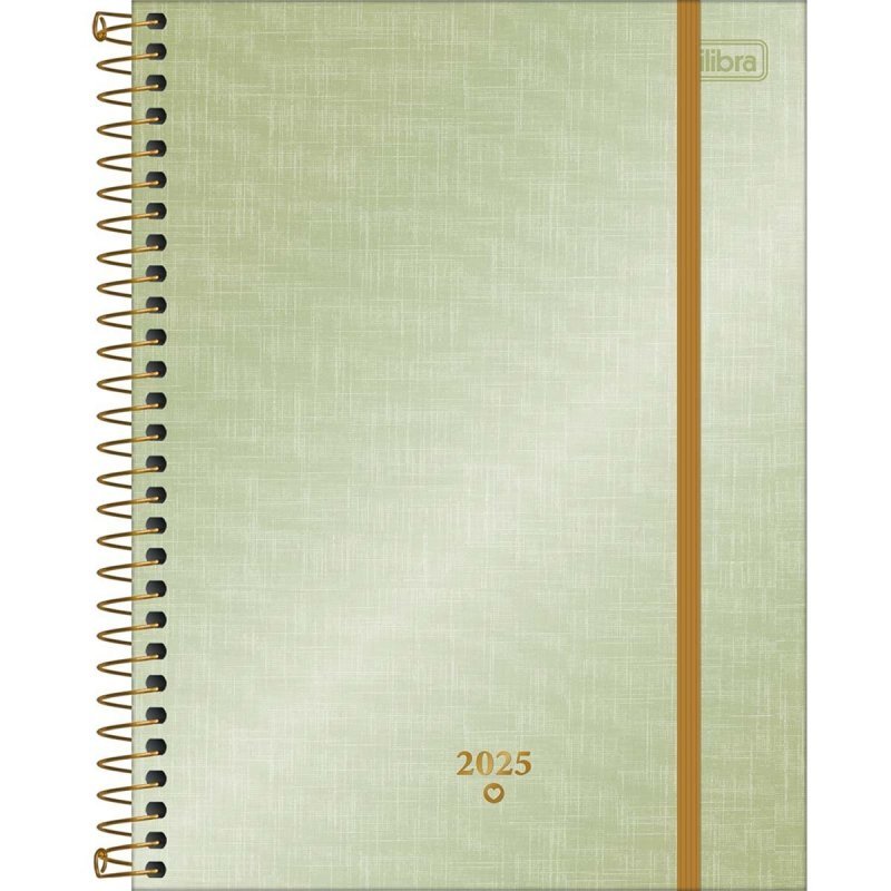 PLANNER ESPIRAL WEST VILLAGE METALIZADO G 2025 - TILIBRA Lojas Encopel