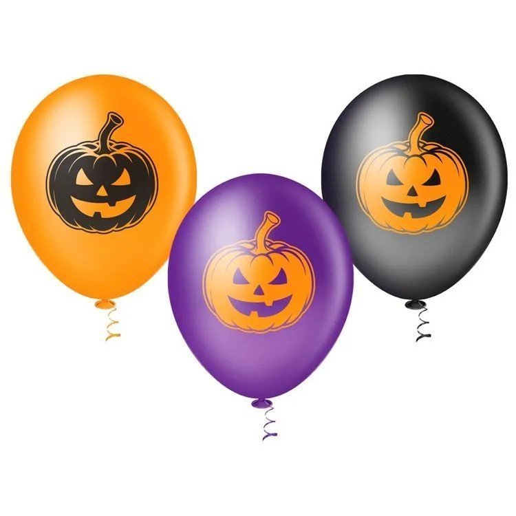 BALAO Nº10 HALLOWEEN ABOBORA SORTIDO COM 25 UNIDADES - PIC PIC Lojas Encopel