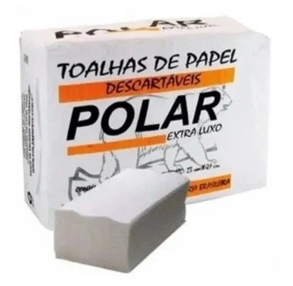 PAPEL TOALHA 23X27CM 3 DOBRAS BRANCO EXTRA LUXO COM 5 PACOTES - POLARSOFT Lojas Encopel