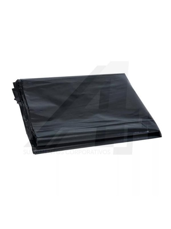 SACO DE LIXO PRETO MÉDIO 75X90CM 100L COM 100 UNIDADES - BIOPOL Lojas Encopel