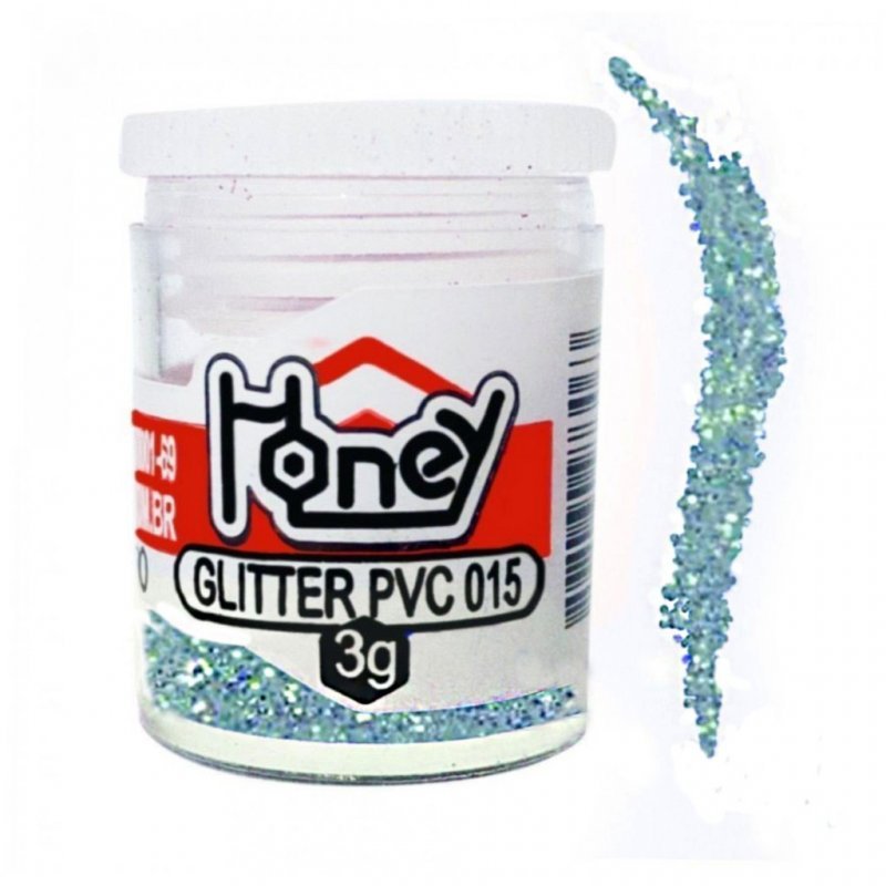 GLITTER ESCOLAR 3 GRAMAS AZUL - HONEY Lojas Encopel