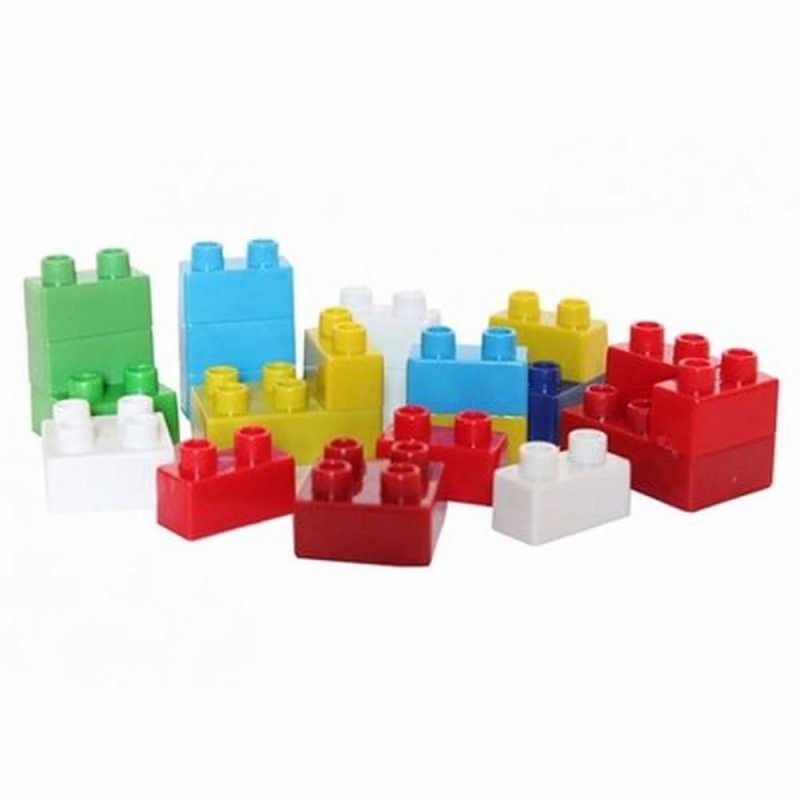 BLOCO DE MONTAR COM 28 PEÇAS - MINI TOYS Lojas Encopel